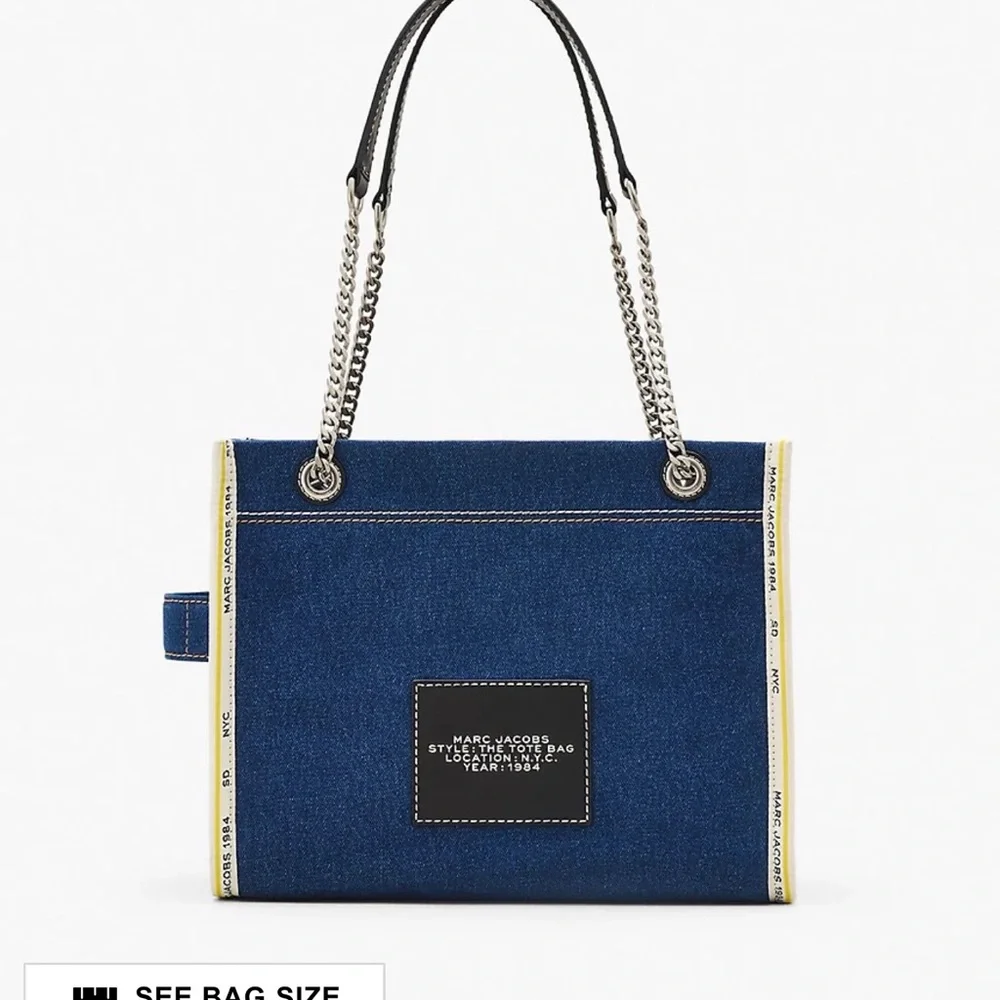 Marc jacobs denim chain tote medium - Picture 3 of 12